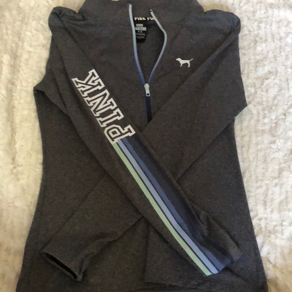 Pink half zip. Size medium
